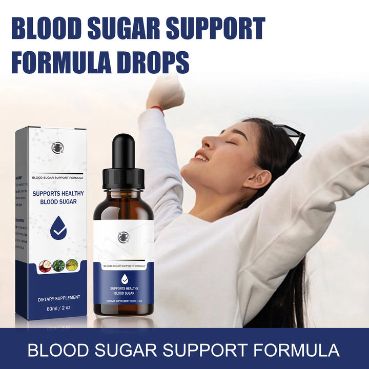Blood Sugar Control Drops Diabetes Treatment Anti Hypertension Balance Blood Glucose Relieve Body Discomfort Health Care 60ml
